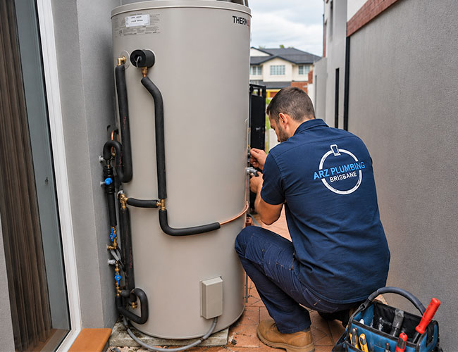 Hot water system supply, installation and repairs by ABZ Plumbing Logan