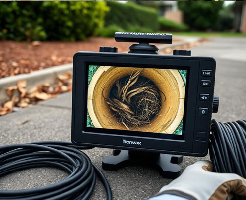 CCTV Drain Inspection to identify blockages and dam